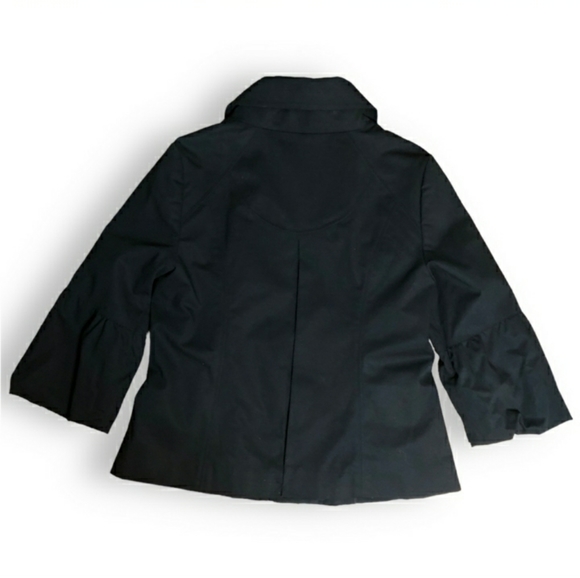 WHITE HOUSE BLACK MARKET Cropped Jacket 3/4 Puff Sleeves NWOT! - Picture 11 of 12